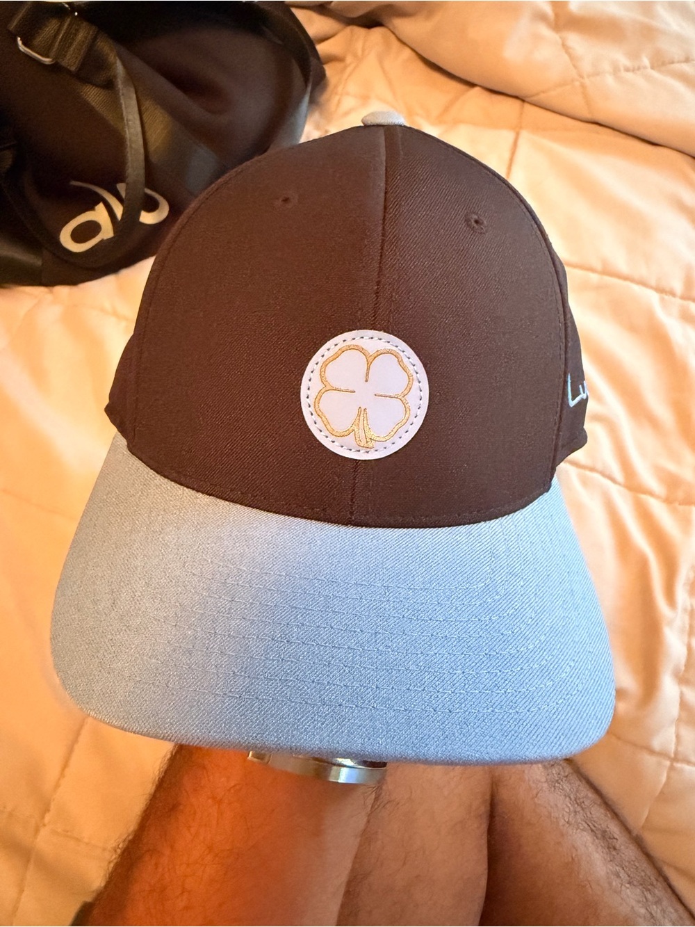 Black clover Flexfit 110 Black & Light Blue